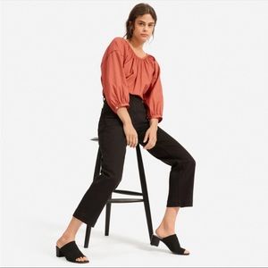 Everlane black cropped straight short pants